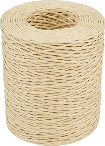 VBS XXL VBS Papierdraht 200 m Länge 1.2 mm Stärke Draht Papier Material Basteldraht Floristik Dekoration Modellbau Natur