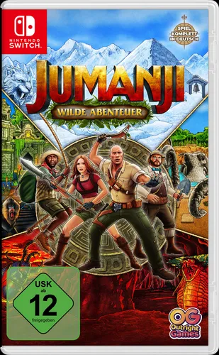 Jumanji Wilde Abenteuer - Switch [EU Version] - Spiele für Nintendo Switch: Erlebe spannende Abenteuer im Dschungel mit lokalen Mehrspielermodus für bis zu 4 Spieler und entdecke geheime Schätze und verbesserbare Fähigkeiten!