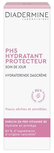 Diadermine PH5 Feuchtigkeitsspendende Tagespflege, trockene und empfindliche Haut – Tube mit 50 ml
