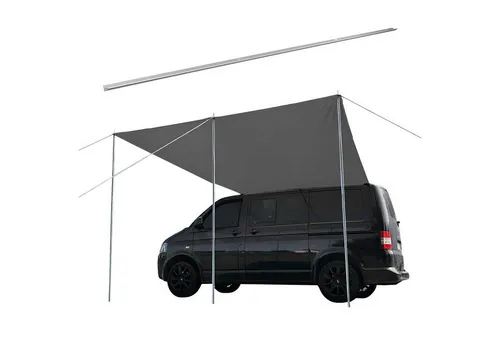 OMAC Seitenmarkise Sonnensegel Kederschiene für VW T5 T6 L2 - Optimale Lösung für Langradstand-Versionen L2: Die OMAC Seitenmarkise schützt vor Sonne und Regen. Einfache Montage, höhenverstellbares Gestänge und wasserabweisendes Gewebe sorgen für angenehme Momente im Freien.