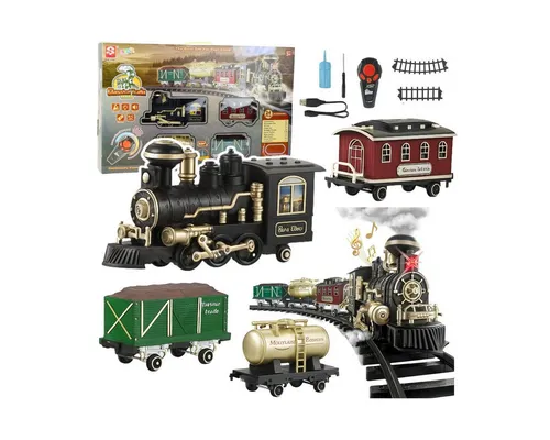 Wisam Lernspielzeug Elektrische Eisenbahn – Klassische ferngesteuerte Eisenbahn