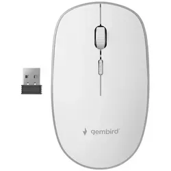 Gembird MUSW-4B-01-W Maus Büro Beidhändig RF Wireless Optisch 1600 DPI