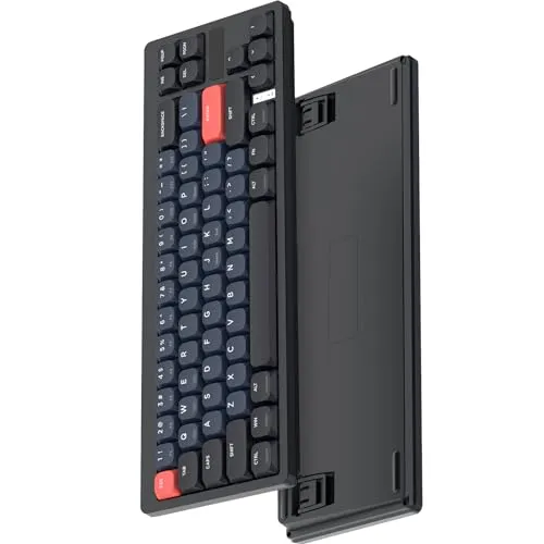 MAGIC-REFINER RKL680 Ultradünne Kabellose Mechanische Gaming-Tastatur, Dual-Mode 2.4GHz Wireless/Bluetooth, Apex Pro Mini 60% Prozent Tastatur Low Profile Roter Schalter für PC/Window/Mac, QWERTY US