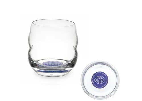 Natures-Design Glas Mythos Chakra Stirn, Affirmation Intuition 0,25l, bleifreies Glas