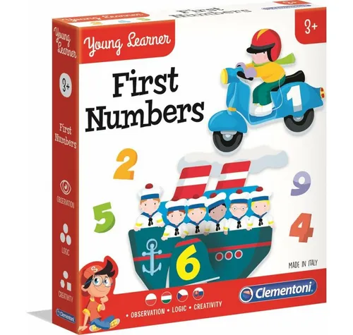 Clementoni® Puzzle CLEMENTONI Young Learner: erste Zahlen 9x2 Stück, Puzzleteile