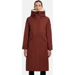 khujo Damen Wintermantel Agneta-YM mit Teddyfleece Kapuze - Funktionsjacken mit wasserabweisendem Material, ideal für kalte Tage und schlichte Eleganz, ausgestattet mit verstellbarer Kapuze und praktischen Taschen.