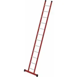 MUNK Kunststoff-Anlegeleiter 12 Sprossen mit Standtraverse von Günzburger