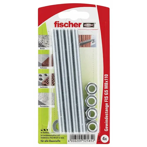 Fischer Injektions-Gewindeanker FIS GS M8x110 K Scheiben + Muttern 52585