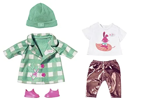 Zapf Creation Puppenkleidung 830079 - BABY born Deluxe Coat, stilvoller Mantel für Puppen, ideal für kreative Rollenspiele ab 3 Jahren
