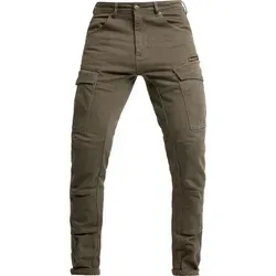 John Doe Defender Mono XTM Motorrad Jeanshose W32 L32 in oliv von John Doe