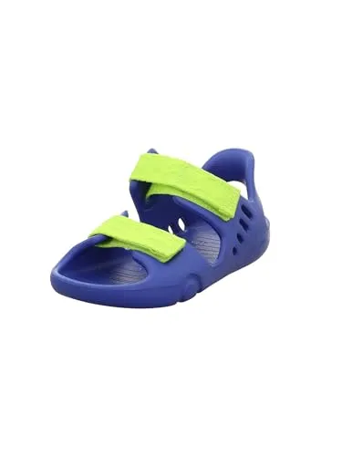 Superfit Jungen Splash-s Sandale, Blau Hellgrün 8000, 26 EU - Wanderschuhe für Kinder, wassertauglich und schnelltrocknend, bieten Freiheit für die Füße mit optimalem Halt durch 2 Klettverschlüsse.