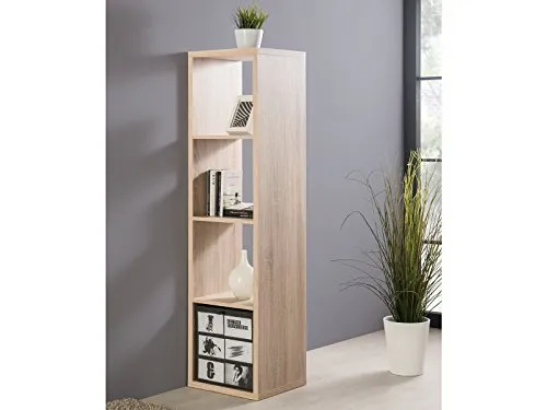 möbelando Regal Säule Schrank Raumtrenner Säulenschrank Standregal Holzregal Mareen I (Sonoma-Eiche)