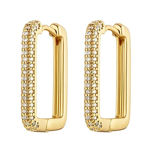 Heideman Ohrringe Odilla Damen - Elegante Creolen aus Edelstahl - Ohrringe für Damen: Hochwertige, hypoallergene Edelstahl-Creolen in kantigem Design, ideal für empfindliche Haut und jeden Anlass.