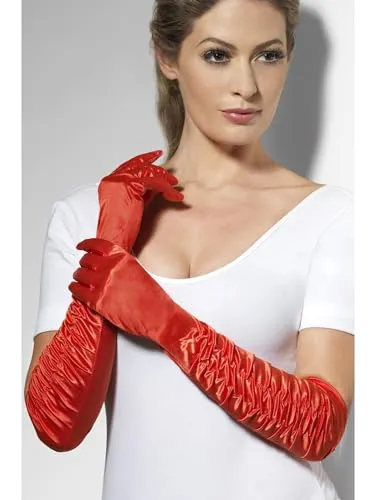 Temptress Gloves, Red, Long