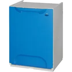 Mülltrenner 20 Liter, blau - Haushaltszubehör: Modularer und stapelbarer Müllsortierer aus feuchtigkeitsbeständigem Polypropylen, ideal für die Mülltrennung in jedem Raum.
