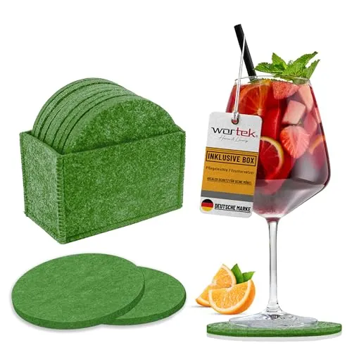 Glasuntersetzer & Bierdeckel Grün von wortek