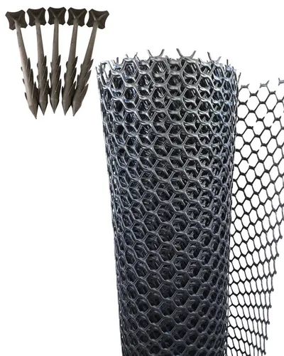 EraGreen Schutzplane EraGreen Rasenschutzgitter 1,3 m Breite x 5 m Länge 5 GRATIS ERDANKER (Rasenschutzgitter, Mähroboter-kompatibel, befahrbares Rasengitter für Garten)