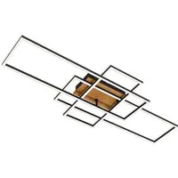 BRILONER LED Deckenlampe mit Fernbedienung - Moderne dimmbare Deckenlampe, einstellbar von warmweiß bis neutralweiß, ideal für Wohnzimmer, Schlafzimmer oder Küche. Mit Nachtlichtfunktion und Timer für individuellen Komfort.