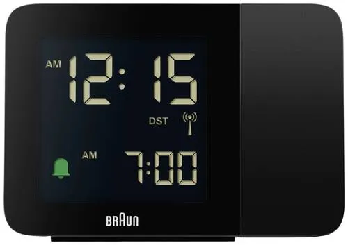 Braun BC15B-DCF Funk Wecker Schwarz in schwarz von Braun