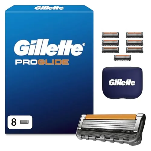 Produktbild Gillette Proglide Rasierklingen Herren, 8 Original Ersatzklingen, Schwarz