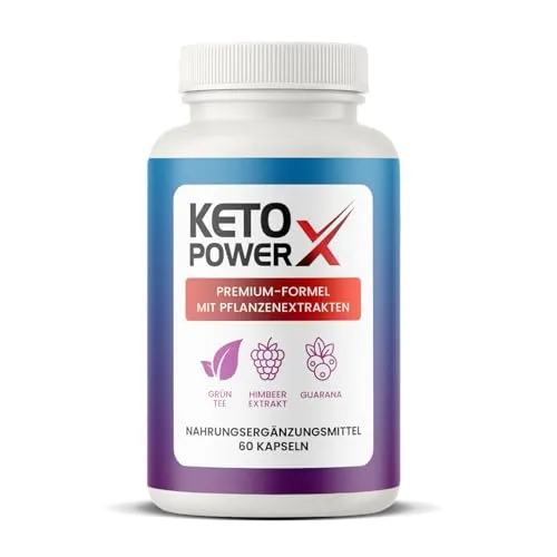 Produktbild Keto Power X: Pflanzliche Formel mit Grünkaffee- und Himbeerextrakt | 60 Kapseln