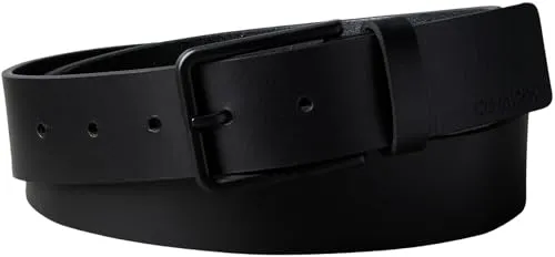 Calvin Klein Herren-Gürtel LV04D7047G, 35 mm, Schwarz - Eleganter Gürtel mit warmer Schnalle, ideal für stilvolle Outfits. Hochwertige Verarbeitung für langanhaltenden Komfort.