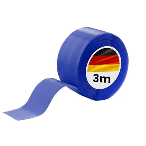 BlitzTape Dichtungsband selbstklebend 3 m x 25 mm I Selbstverschweißendes Silikonband in blau I Für Wasser, Strom & Auto I Bis 8 bar, -65 °C bis +260 °C, 8.000 V