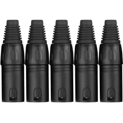 Pronomic XMPLUG Black XLR Stecker male - 5er Pack