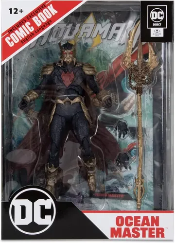 DC Direct Page Punchers Actionfigur Ocean Master (Aquaman) 18 cm - Actionfigur aus dem DC Universum, 18 cm groß, inklusive exklusivem Comic und detailreicher Beweglichkeit - perfekt für Sammler und Fans!