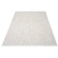 payé Teppich Klassiko 27 Fransen 120x170 cm Cream