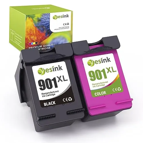 XL Ersatz für HP 901 xl Multipack tintenpatronen HP 901 Druckerpatronen Schwarz für Officejet 4500 G510 J4524 J4535 (1 Schwarz 1 dreifarbig) 901