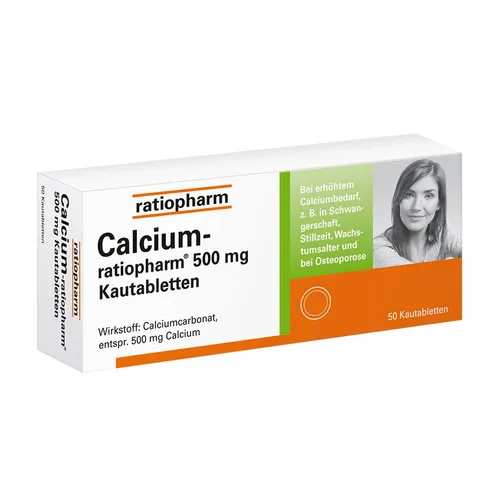 Calcium-Ratiopharm 500 mg Kautabletten von ratiopharm