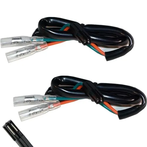 Germany Motorsports Motorrad Blinker Adapter Kabel für Blinkerwechsel Blinkerkabel für LED Halogen (Honda ab Bj. 04, 1 Paar)
