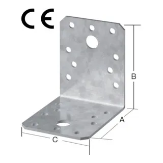 VORMANN Winkelverbinder 70 x 70 x 55mm mit CE? Ja Stahl sendverz.