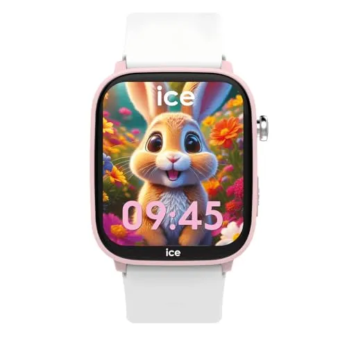 ICE-WATCH Ice smart junior 3.0 FM Pink White - Armbanduhren für Damen: Geolokalisierbare Kinderuhr mit vielen Funktionen, ideal für Familien, um die Uhr ihres Kindes einfach zu orten.