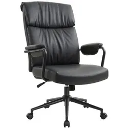 IWMH Kunstleder Chefsessel, Ergonomisch, Drehstuhl mit Lendenstütze