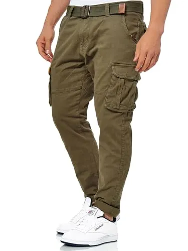 Indicode Cargohose Mathen blau L
