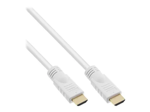 InLine® HDMI-High Speed Kabel mit Ethernet, 5m - HiFi-Kabel, Premium-Qualität mit vergoldeten Kontakten für optimale Signalübertragung und 4K@60Hz Unterstützung.