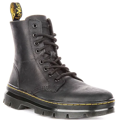 DR. MARTENS Combs Schnürboots - Wanderschuhe mit Anziehlasche, klassische Freizeitstiefelette aus Leder und Air Cushion Dämpfung für optimalen Komfort beim Gehen.