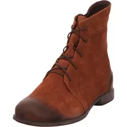 Think! Agrat Damen Boots in Braun - Hochwertige Wanderschuhe aus feinem Nubukleder mit Wechselfußbett und Lederinnenfutter für optimalen Komfort und Stil im Alltag.
