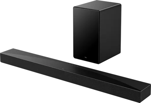 TCL Q65H Soundbar - Erlebe mit der TCL Q65H Soundbar kraftvollen Sound und Virtual Dolby Atmos für ein beeindruckendes Klangerlebnis, ideal für Filme und Musik.