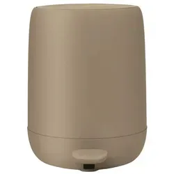 Blomus Treteimer SONO 3 Liter Tan - Haushaltszubehör mit elegantem Design und Soft-Close-Funktion für geräuschloses Schließen – ideal für Badezimmer und Gäste-WC