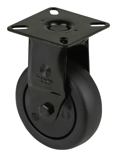 BS Rollen Bockrolle A810.A85.075 Ø 75 mm, B 25 mm, 60 kg mit Anschraubplatte, grau - A810.A85.075.06