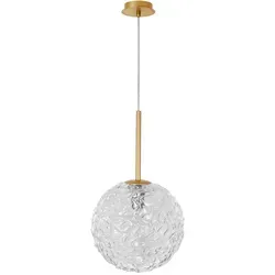 Nova Luce 9260211 Mirano G9 Pendelleuchte Gold, Transparent - Moderne Pendelleuchte aus Stahl und Glas, energieeffizient und kürzbar für individuelle Anpassung, ideal für stilvolle Akzente in Deinem Ess- oder Wohnzimmer.