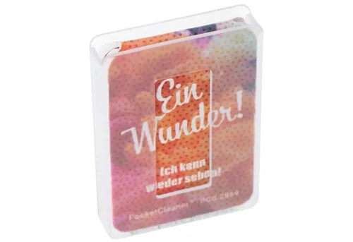 WEDO Displayschutzfolie PocketCleaner Brillen-Putztuch, Smartphone- oder Tabletputztuch im Ku