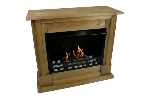 Kaminbau Mierzwa Echtfeuer-Dekokamin Rafael (Deluxe, Brenngel & Bio-Ethanol Kamin inkl. regulierbarer Brenner & Zubehör), Farbwahl, Gelkamin, Ethanolkamin, Bodenkamin, Kaminofen