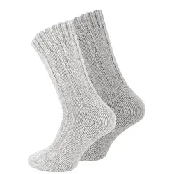 Cotton Prime® Socken (2-Paar) mit Wollanteil grau 43-46