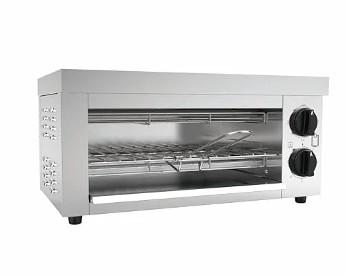 METRO Professional Toaster-Überbackgerät GTO1002 - Großküchentechnik mit Edelstahlgehäuse, 2000 W Leistung und Temperaturbereich von 50-250 °C, ideal für perfekte Überbackergebnisse.