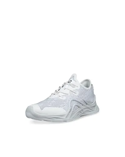 Ecco Biom Infinite 825624 Wanderschuhe - Bright White White - 43 EU - Wanderschuhe mit atmungsaktivem Strick-Obermaterial und BIOM NATURAL MOTION Technologie für natürliche Bewegungen und Komfort bei langen Wanderungen.
