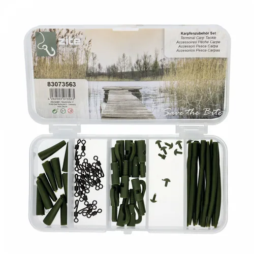 Terminal Tackle Karpfen Montage Safety Lead Clip Rig 50-tlg. Box Zite Fishing